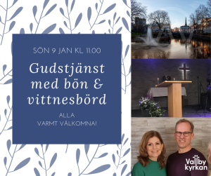 Vit med Blå Snöflingor Vinter Erbjudande Facebook Inlägg